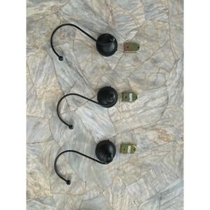 Pottery Barn Black Forged Iron Curtain Tiebacks Set of 3 Ball Finial Hooks